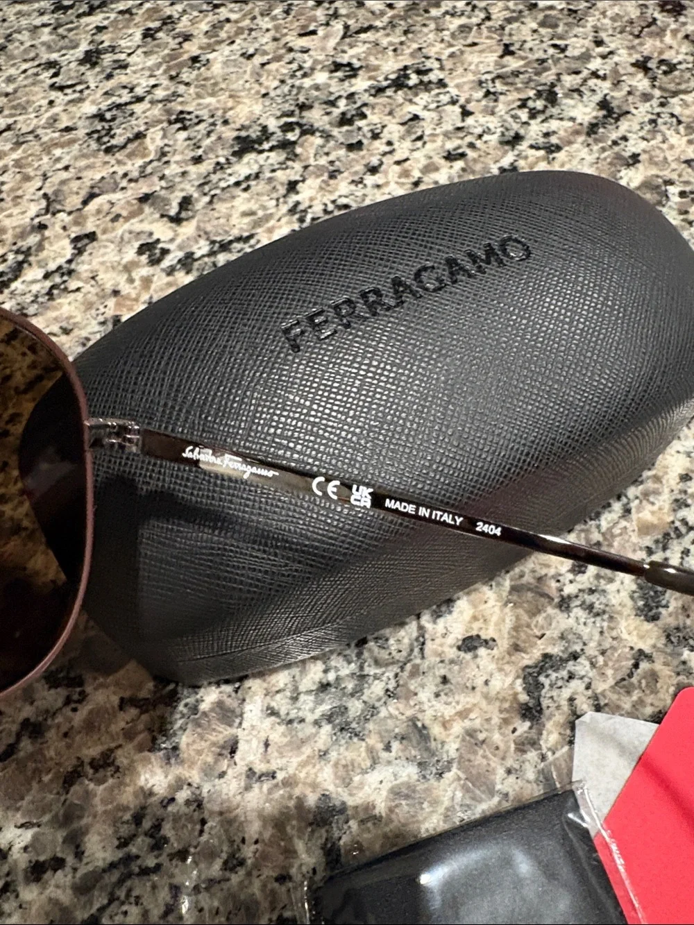NWT Salvatore Ferragamo Women’s Brown Lenses Aviator Sunglasses